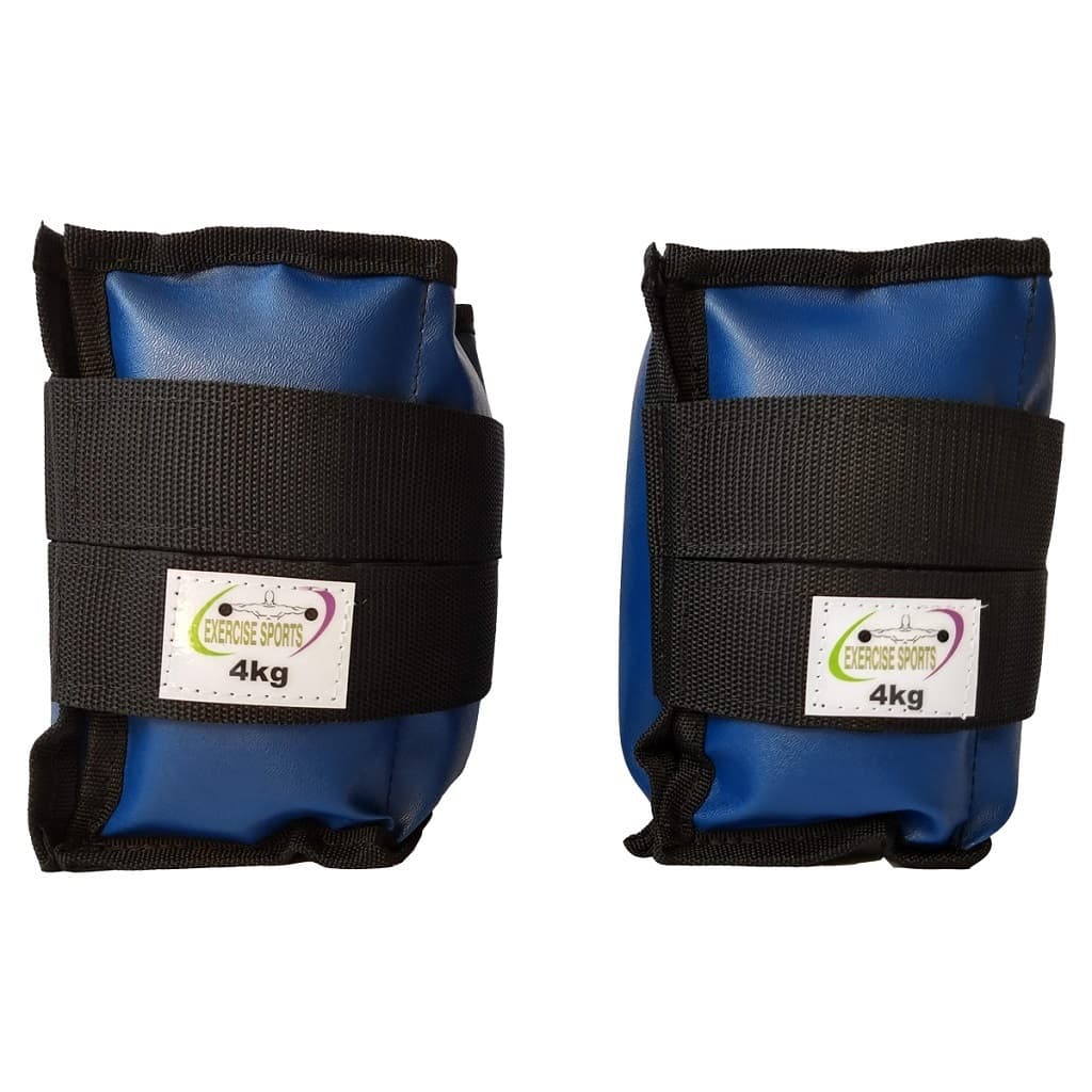 Caneleira / Tornozeleira 4 Kg Profissional Azul para Academia