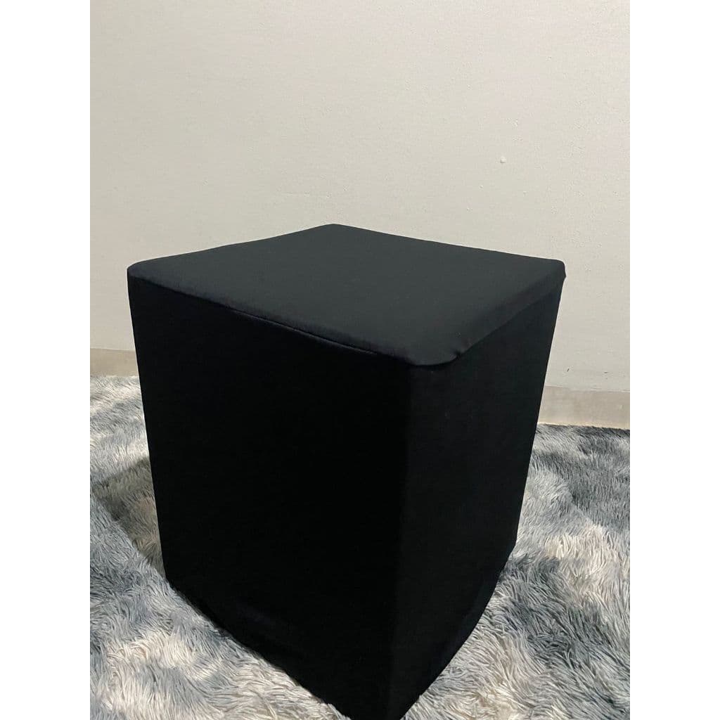 Kit 2 Capas Para Puff Quadrado Cores Lisas