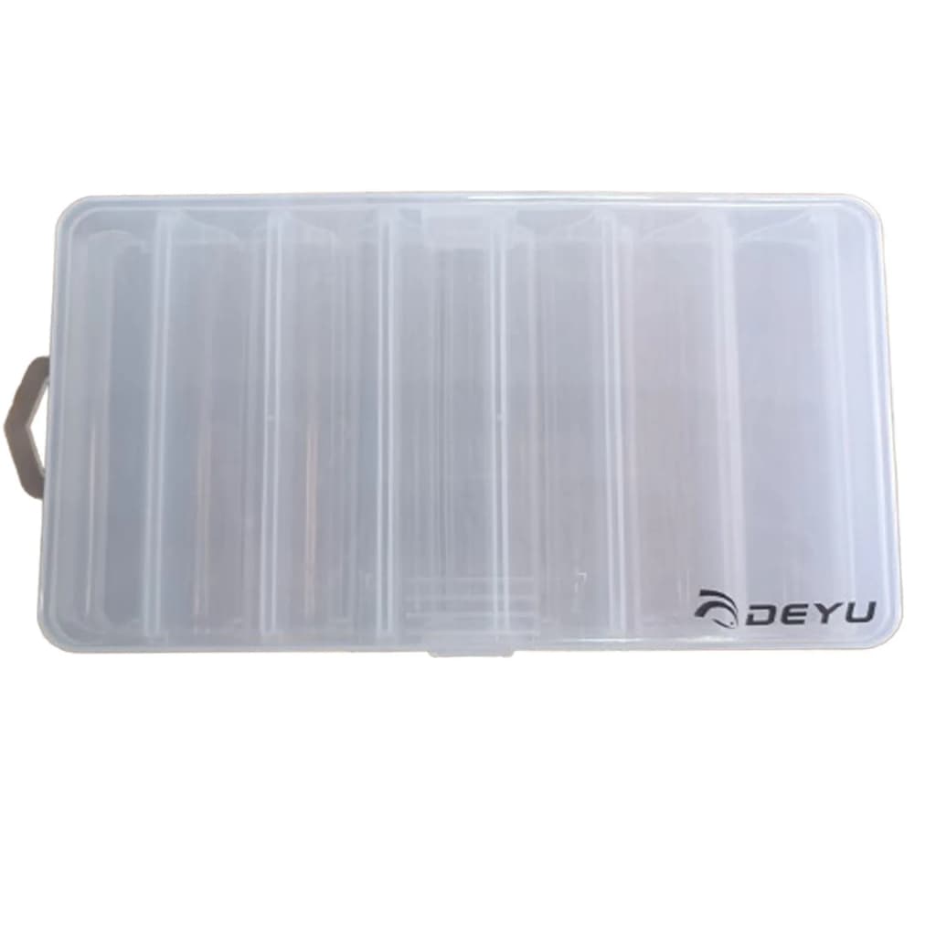 Estojo Para Pesca Dupla Abertura 20x11,5x3,5cm Guarda Isca Acessórios Dupla Face com trava e 14 Divisórias DW-001 Deyu
