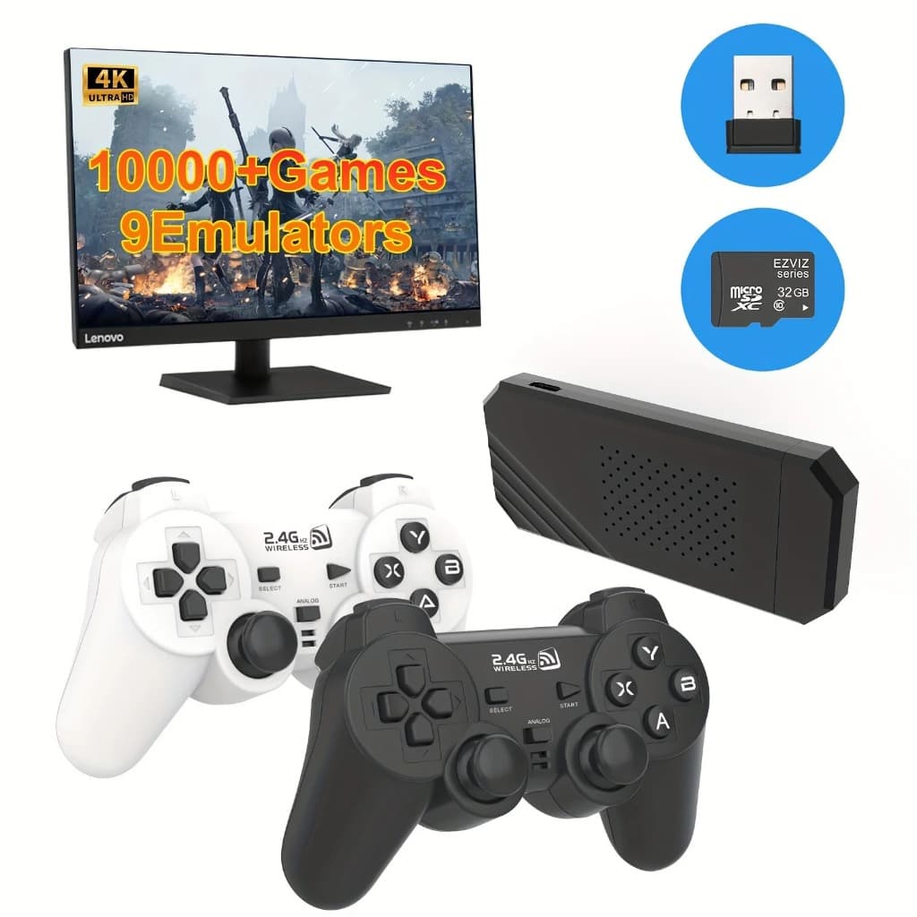 Doyo console de jogos retro, nostalgia stick, plug and play, videogame, com 10000 + jogos, pilhas inclusas