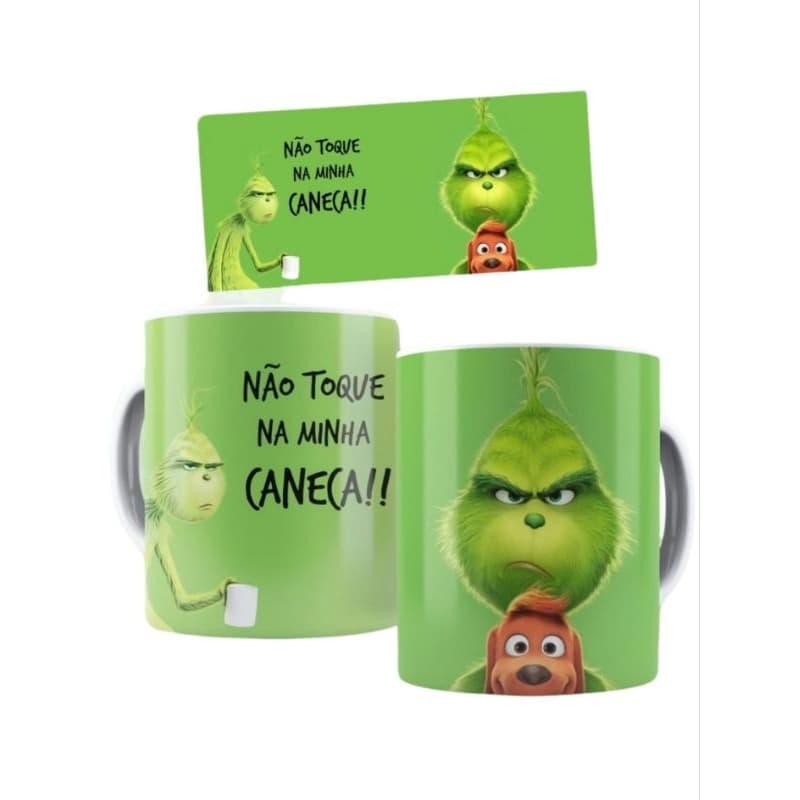 Caneca Grinch Personalizada Não Toque NaMinha Caneca