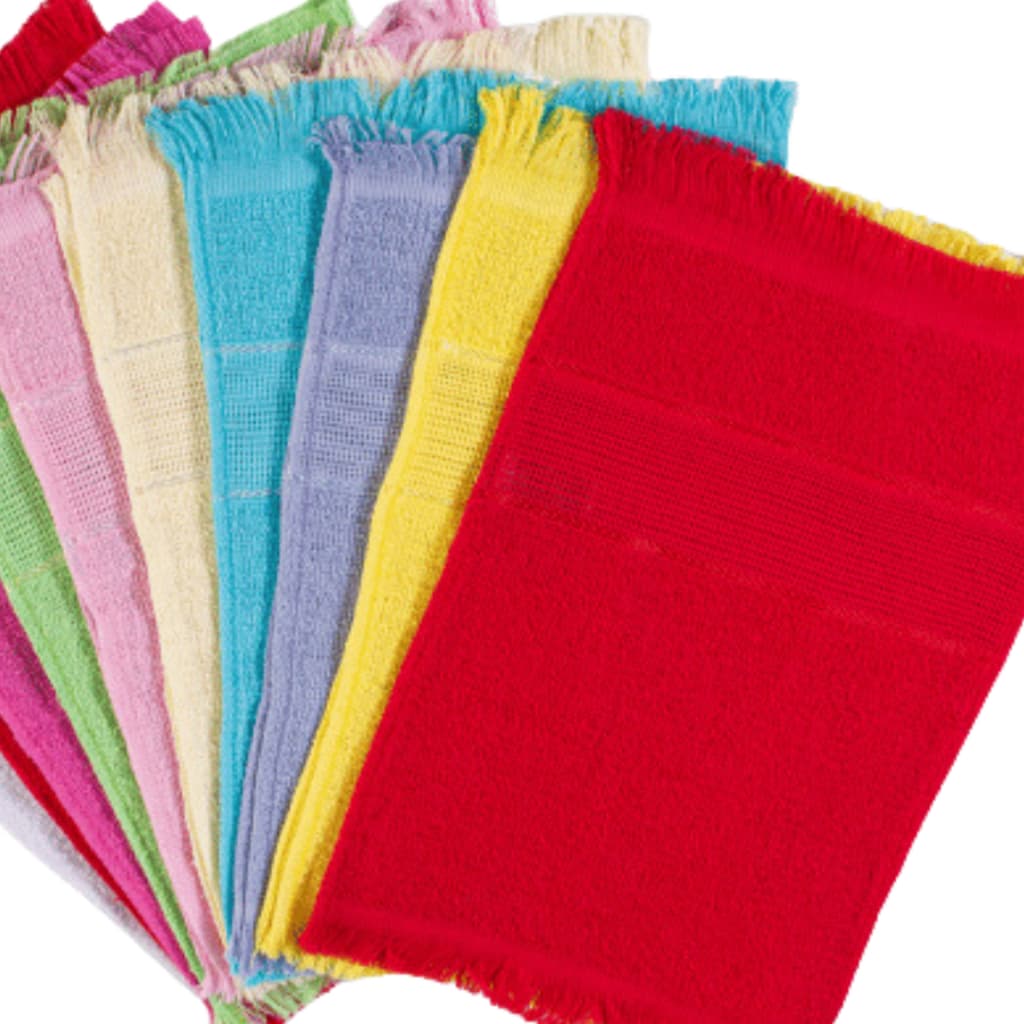 Kit 10 Toalhas Social Bordar Escolar  toalhinha de mão 100% Algodão Artesanato Pintura Brinde