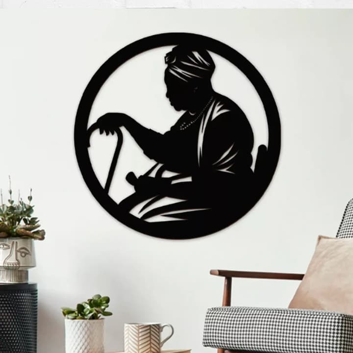 Quadro Mandala Religiosa Orixá Preta Velha Vovó De Umbanda