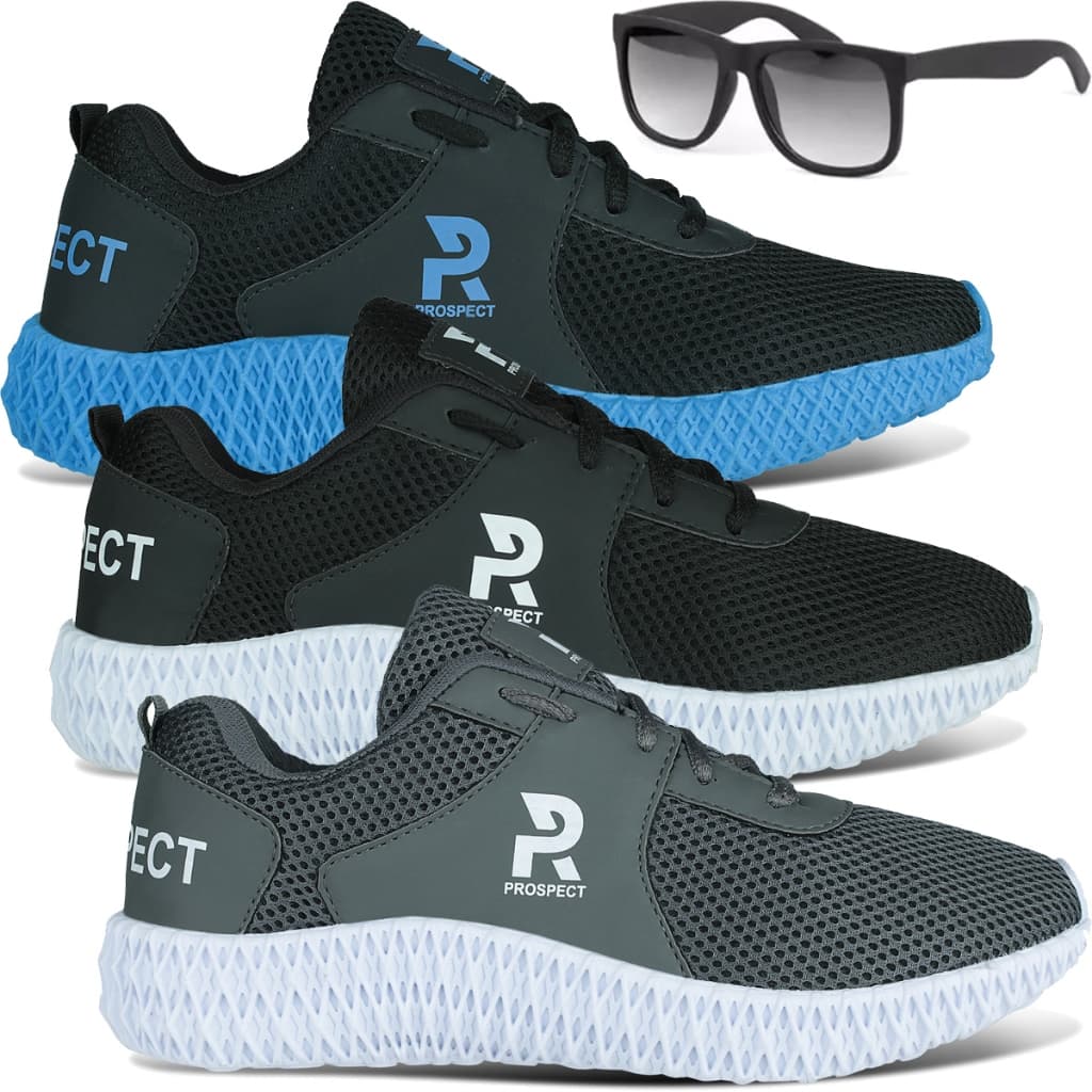 Kit 3 Tênis Masculino Prospect Fly Original Qualidade Premium Mais Vendido + Óculos LojaVulcano