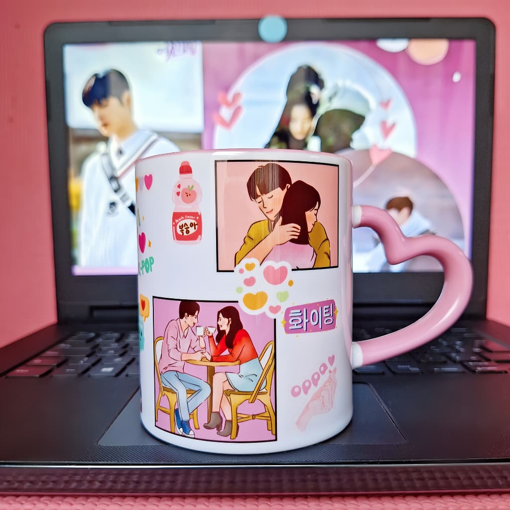 Caneca Dorama Personalizada Xícara Porcelana 325ml - Dorameira