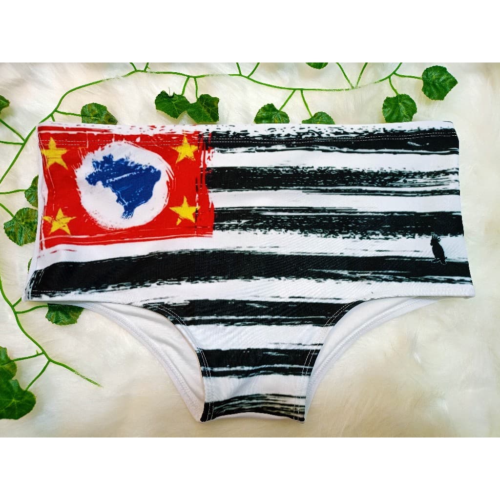 Sunga Estampada Adulto Estampa Bandeira São Paulo