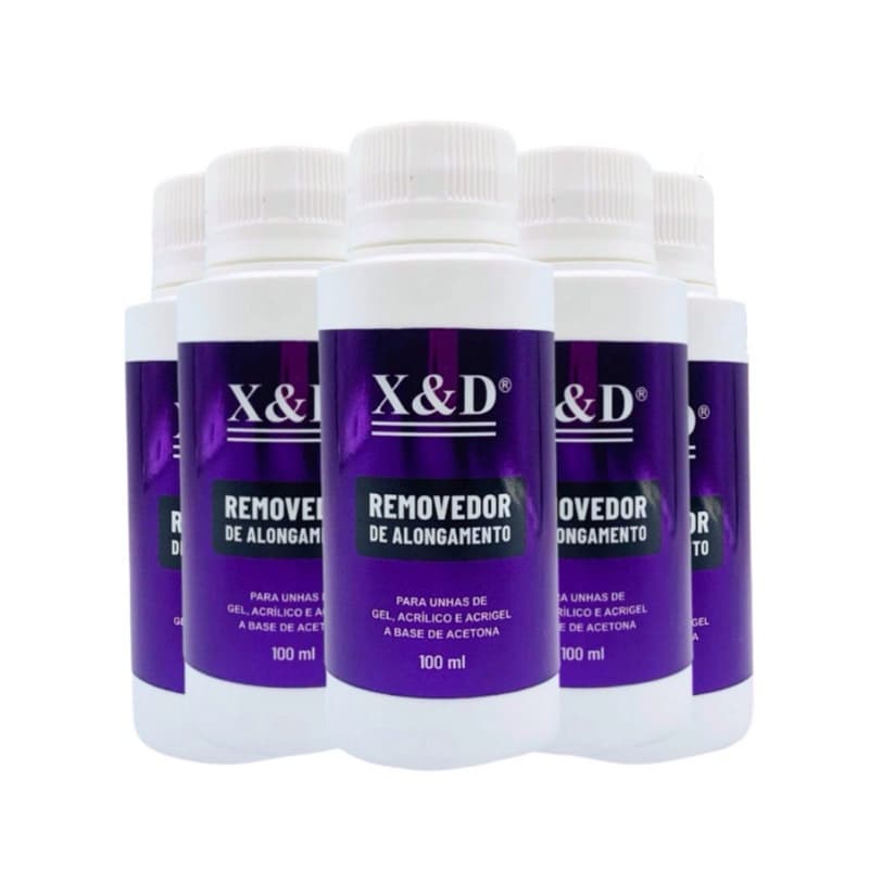 kit nails xed  5un removedor alongamento de unhas - cuidados com as unhas uso profissional