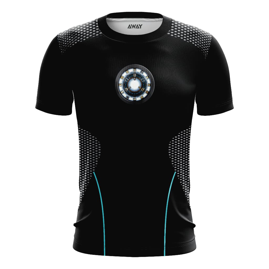 Camisa Camiseta Traje 3D Tony Stark Homem de ferro  Dry fit - Com Proteção Uv50+ / Treino / corrida / casual / Academia