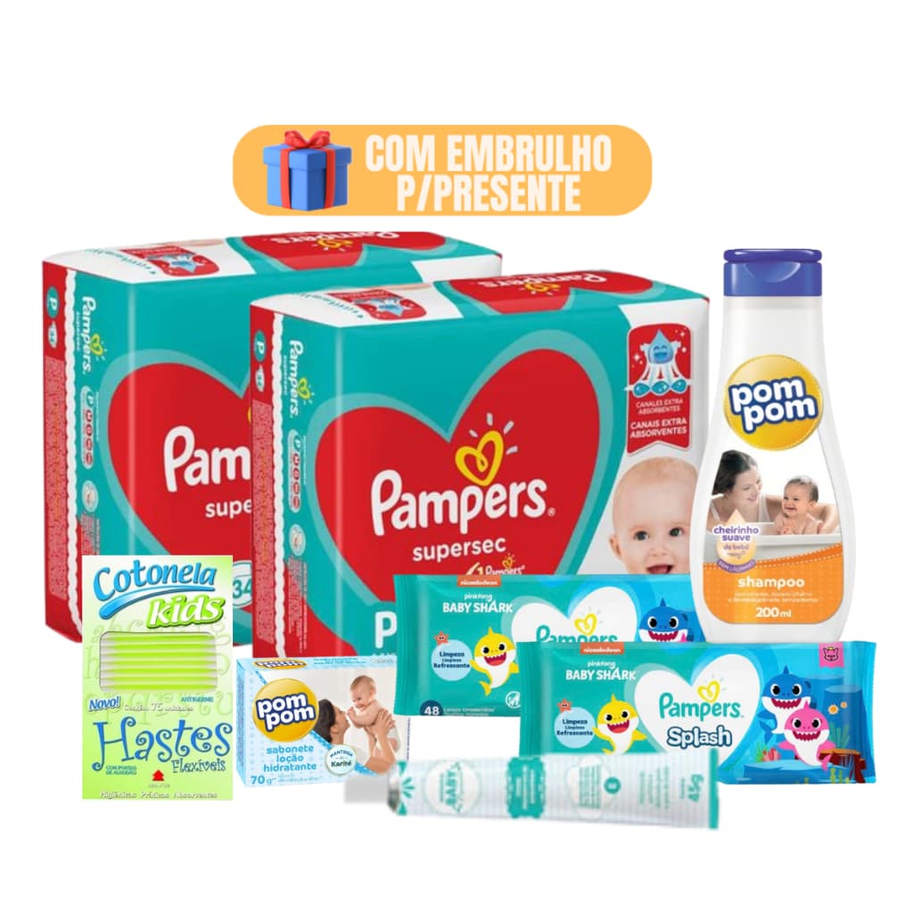 Kit Cuidado Bebê Recém Nascido Maternidade Mãe e Bebê Pós Parto 7 Produtos
