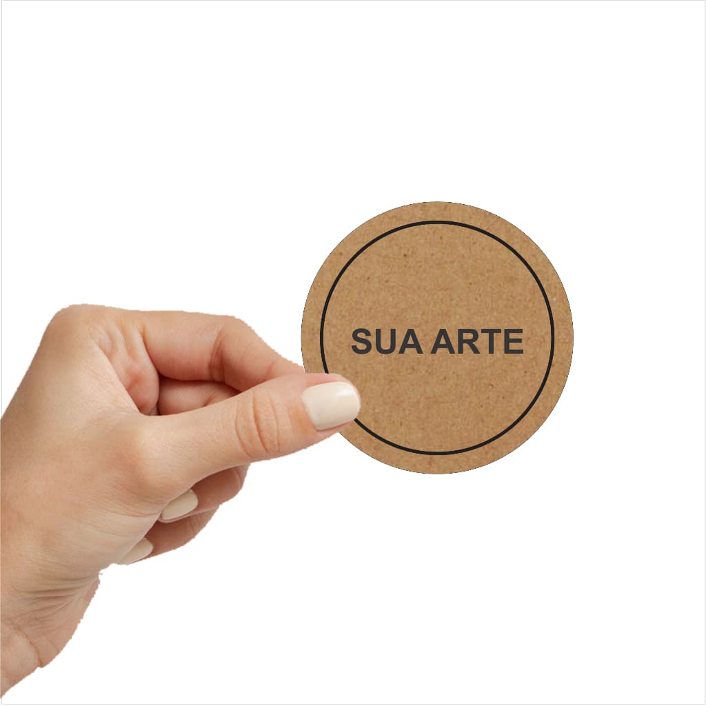 ETIQUETAS / ADESIVO EM KRAFT PERSONALIZADO