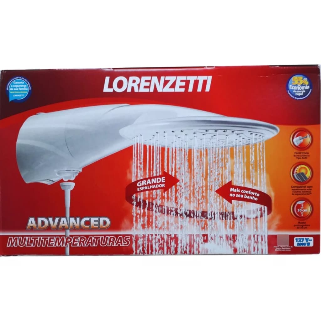 DUCHA LORENZETTI ADVANCED ELETRON.7500Wx220V