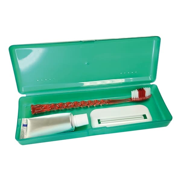 Estojo Plastico Porta Escova Dental  + Espremedor Santa Clara Ref 1376