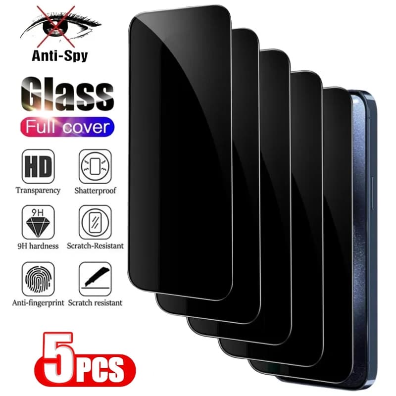 PELÍCULA PRIVACIDADE 3D - PROTEGE E EVITA ESPIONAGEM - PARA IPHONE 6 AO 15 PRO MAX - OFERTA LIMITADA