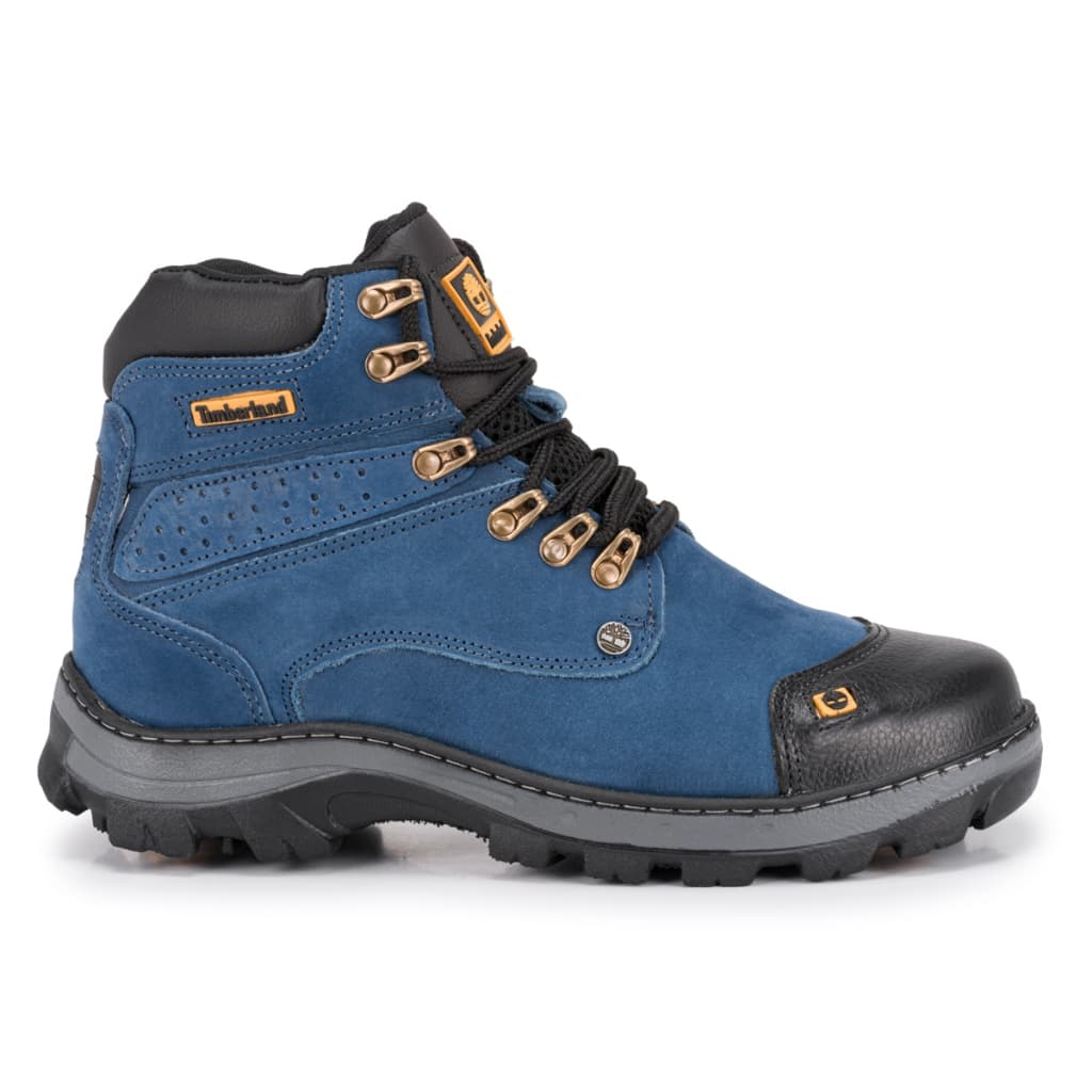Bota Original Couro Masculina Palmilha gel Confortável.