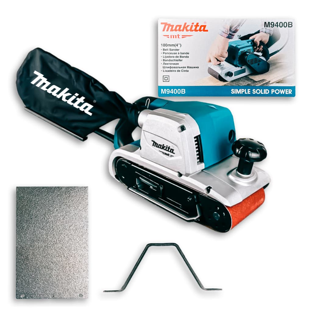 Lixadeira de Cinta Makita M9400B Para Nivelar Alisar Remover Materiais Carpinteiros Marceneiros