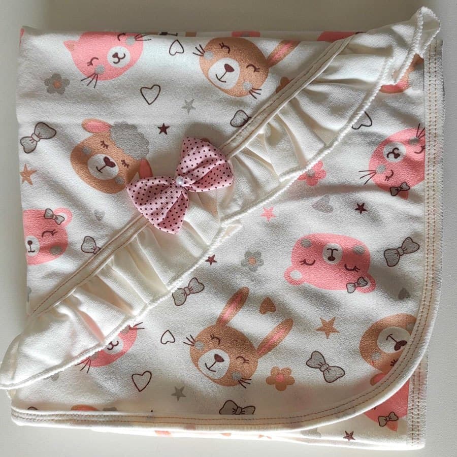 Manta Avulsa Para Bebê Menina/Menino Lola Medidas 78cm X 78cm