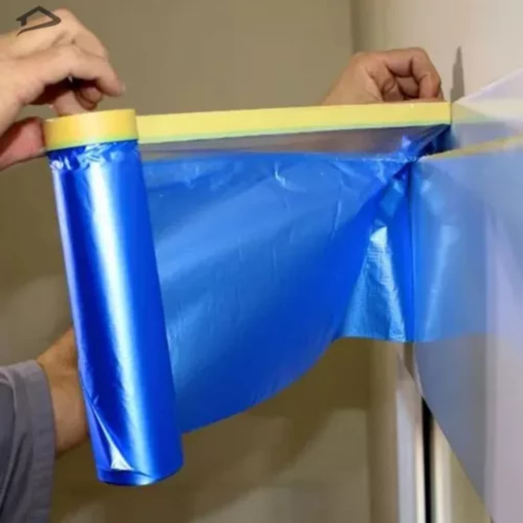 Kit com 2 Salva Pintura Salvabras 1,10m x 20m Filme de Proteção Eletrostático contra Respingos