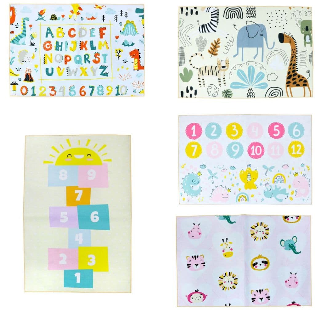 Tapete para Atividades Infantil de Poliéster Antiderrapante 80x120cm