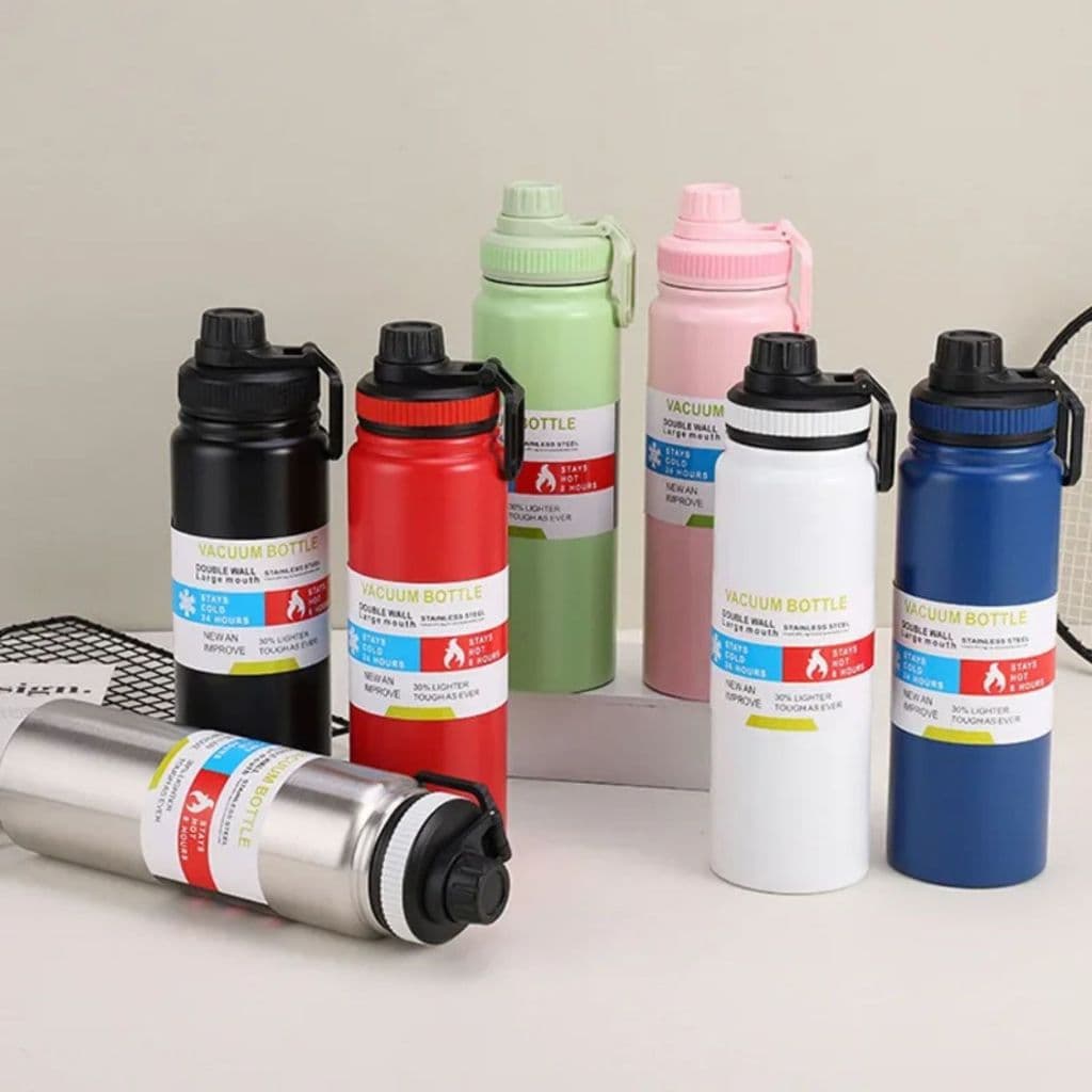Garrafa Térmica 800ml Garrafa Espacial Quente & Frio Com Isolamento De Inox Grande Capacidade