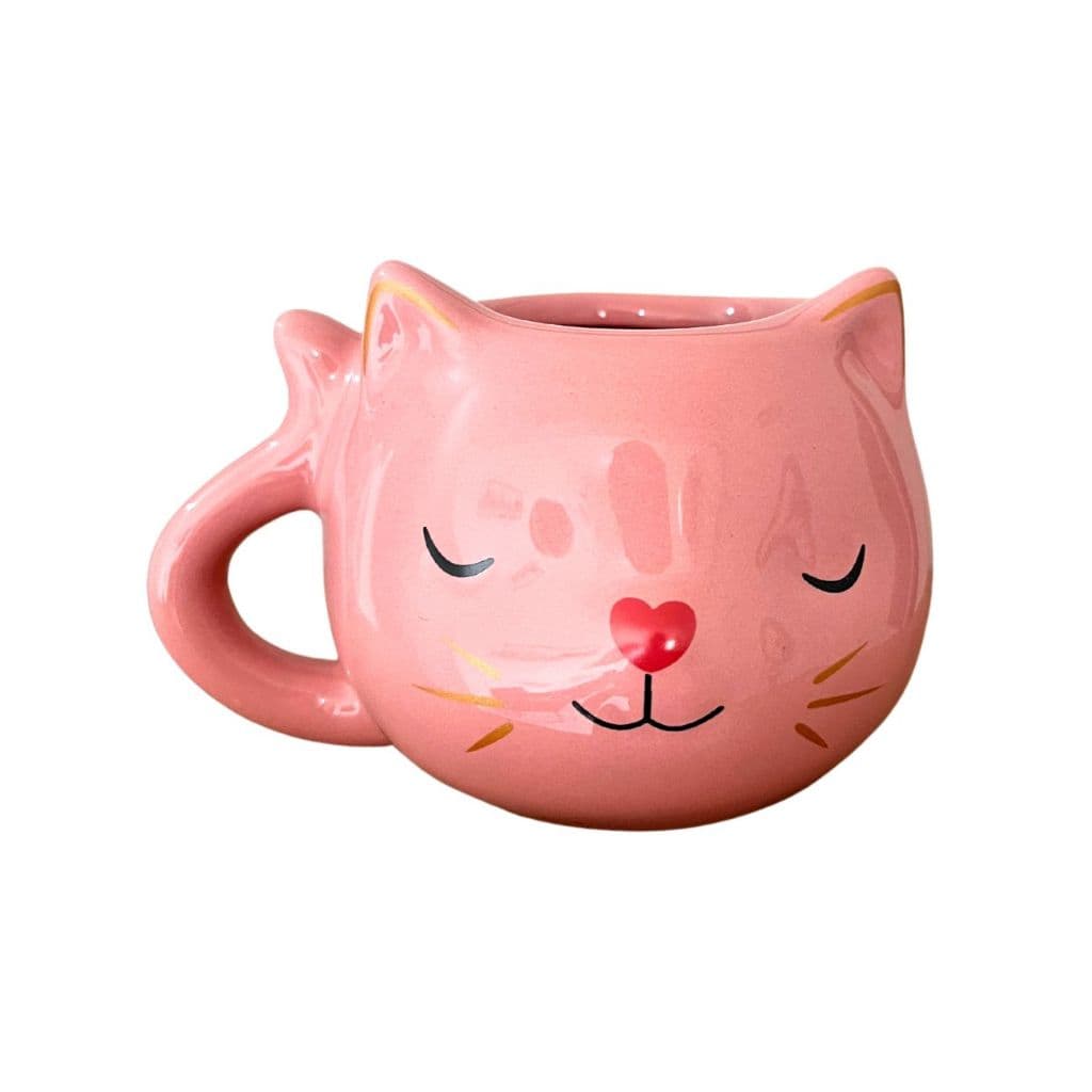 Caneca 3D Gato Personalizada Gatinho Presente Pai Mãe de Pet Namorada Feminino Mulher Decoração Café