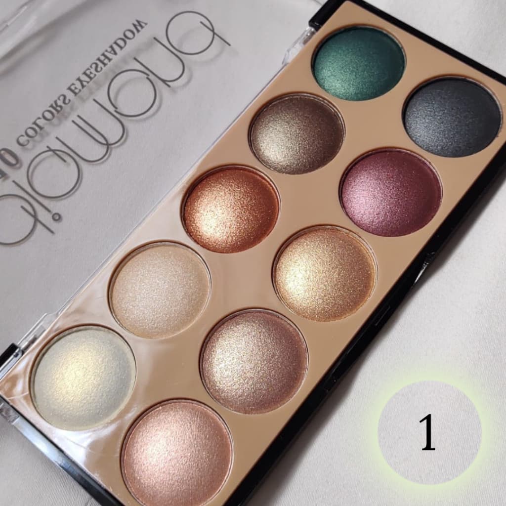 Paleta de sombras cintilante Miss France 10 cores