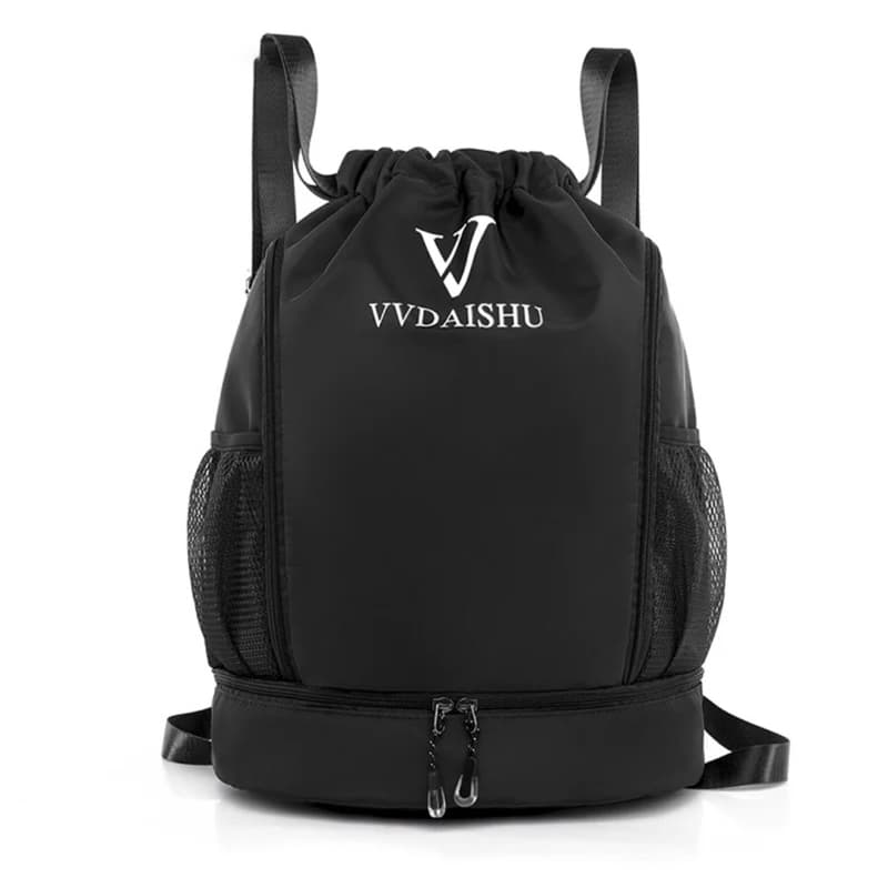 Bolsa Sacola Fitness Com Bolsa Para Tênis e Garrafa Impermeável Academia