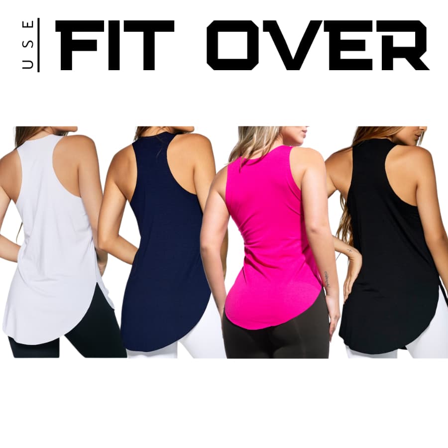 Camisetas fitness - básica - tapa bumbum - academia - crossfit - fit over