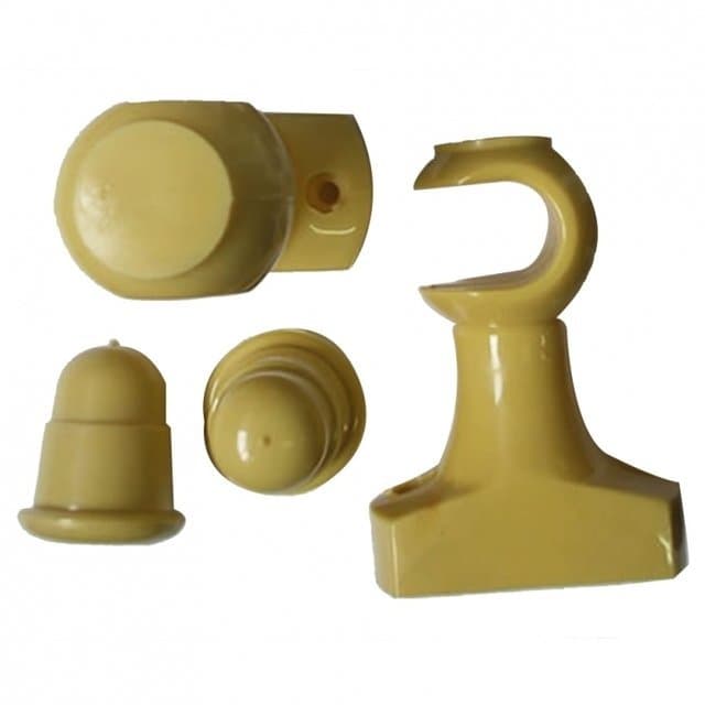 Kit Par De Suporte P/ Varão De Cortina 19mm Marfim
