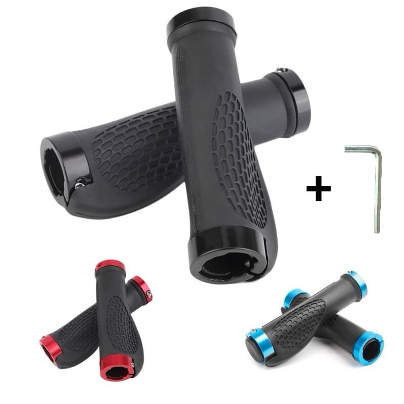 Par Manopla Bike NIPARTE Sem Bar End Punho Ergonomico Para Bicicleta Ciclismo Com 4 Travas de Aluminio e 1 Ferrramenta