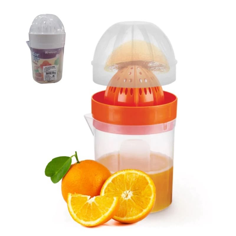 Espremedor de Laranjas Manual Portátil Com Jarra 450ML Plástico Não Tóxico Livre de BPA Nitron