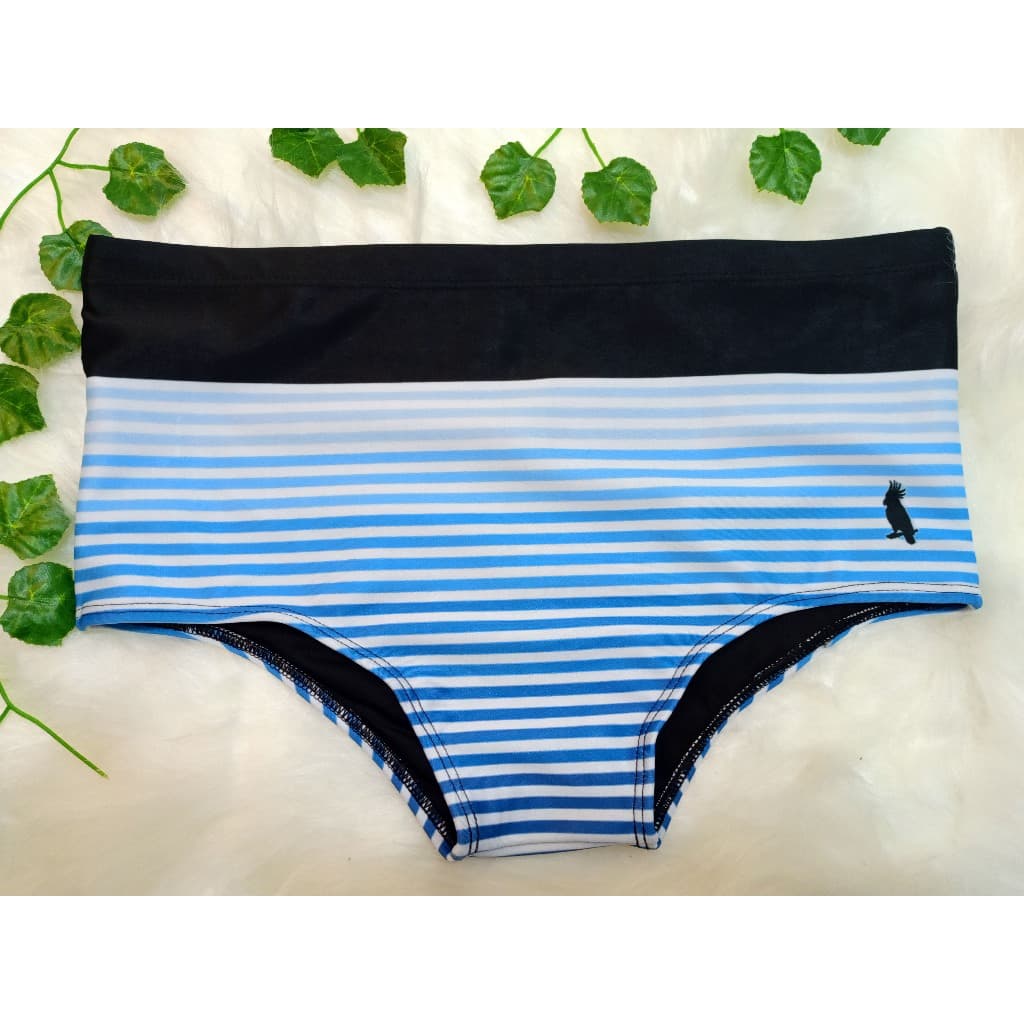Sunga Estampada Adulto Listras Azuis