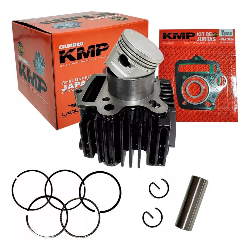 Kit Cilindro Motor Pop 100 Ks 2007 2008 2009 2010 2011 2012 2013 2014 2015 Original Kmp