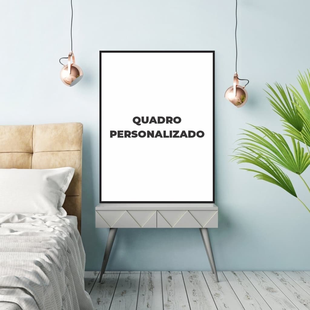 Quadro Personalizado Moldura Caixa 2x3cm Tamanho Grande Sem Vidro TokQuadros