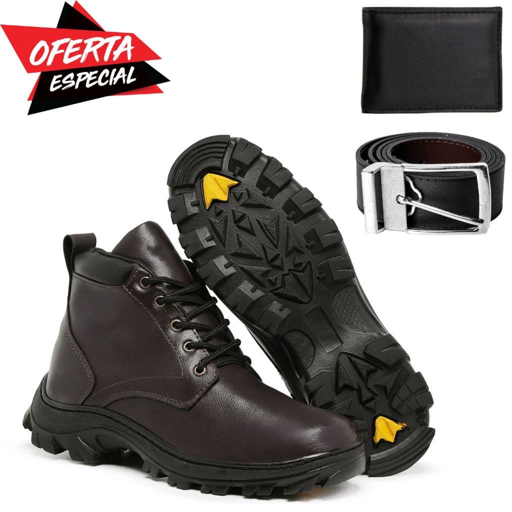 Kit 1 Par de Sapato Masculino + Carteira e Cinto