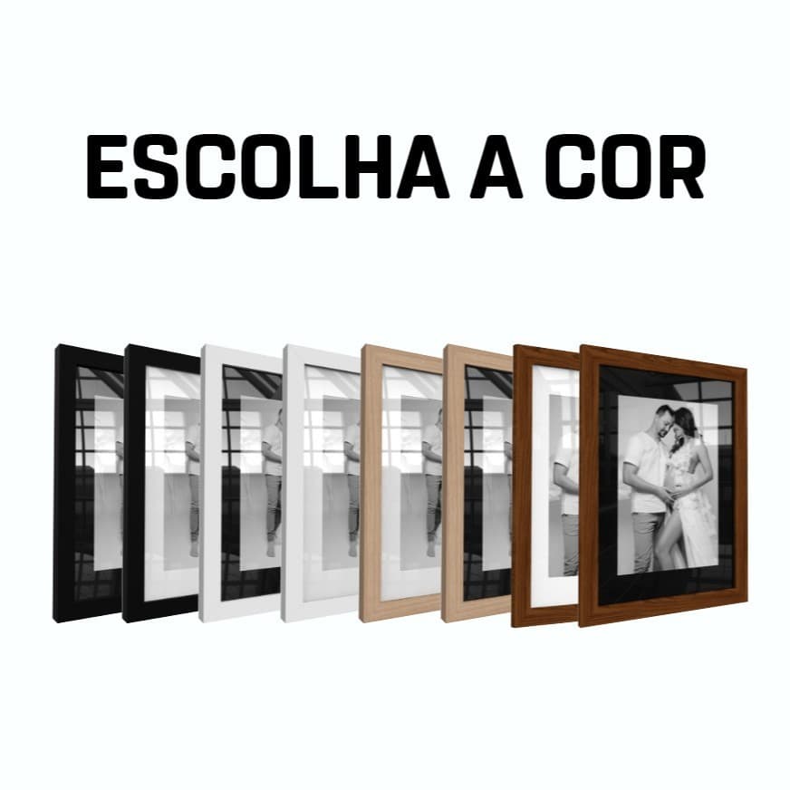 Kit 2 quadros decorativo moldura fotográfica 20x30 cm com paspatur moldura decoração elegante