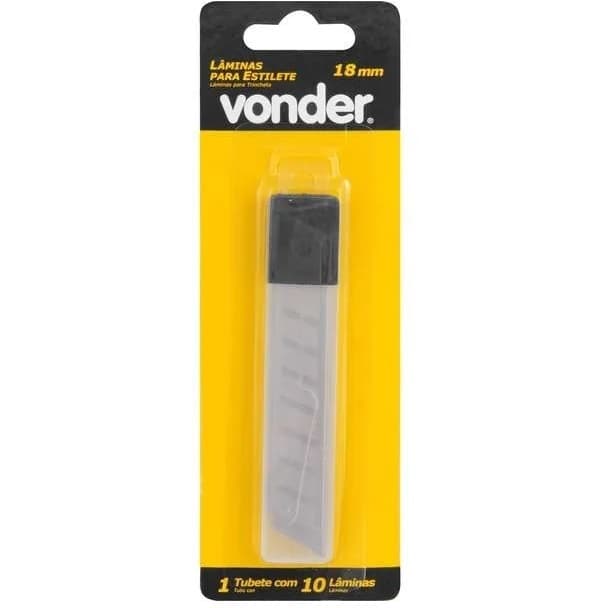 Kit 3 Lâminas Para Estilete 18mm 30 Unidades De Lâminas VONDER