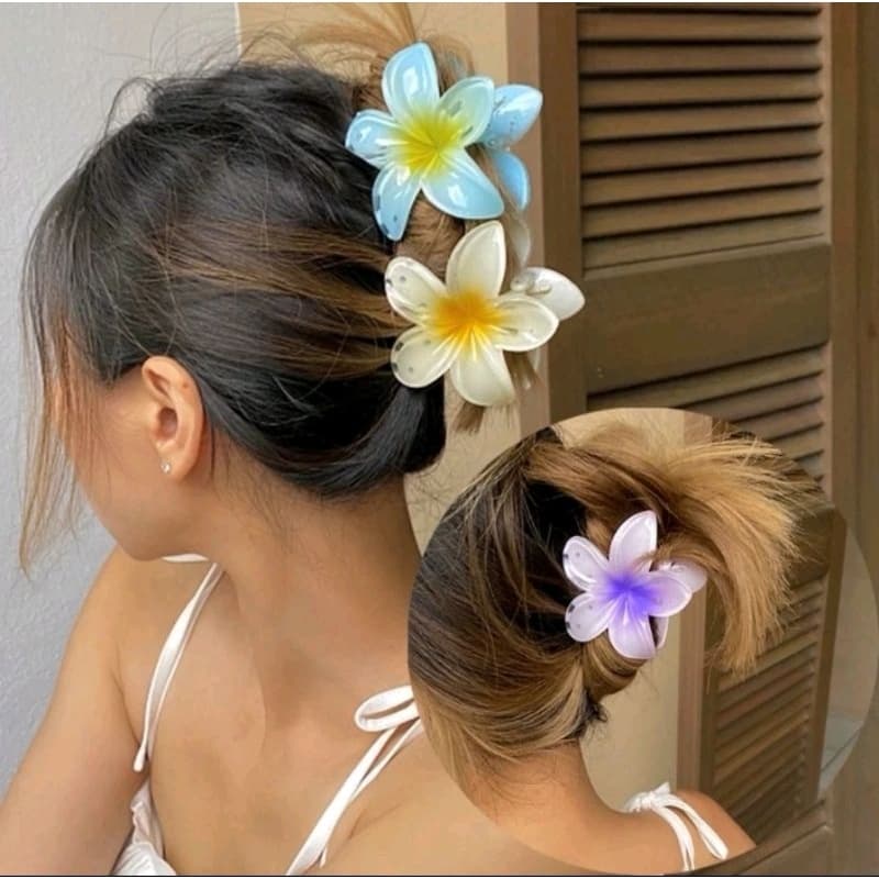 Kit com 3 Presilha Fofinha Prendedor De Cabelo Dorama Tubarão Retro Pelúcia Coreana Agarra
