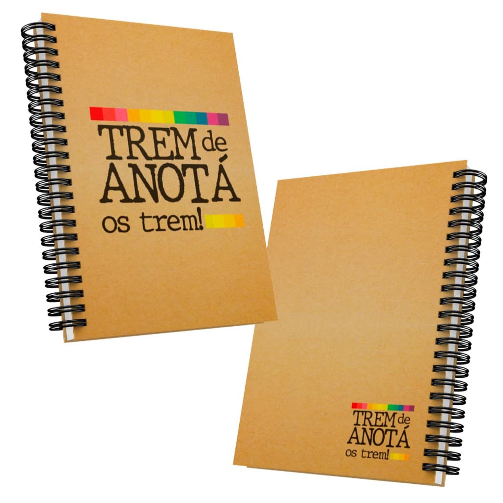 Agenda Trem de anotar os Trem - Personalizada com nome