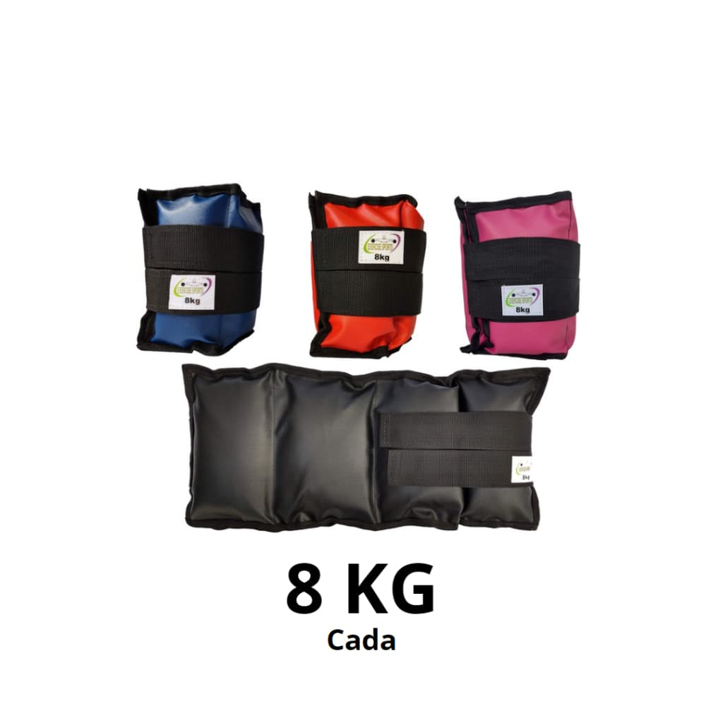 Caneleira / Tornozeleira 8 Kg Profissional para Academia