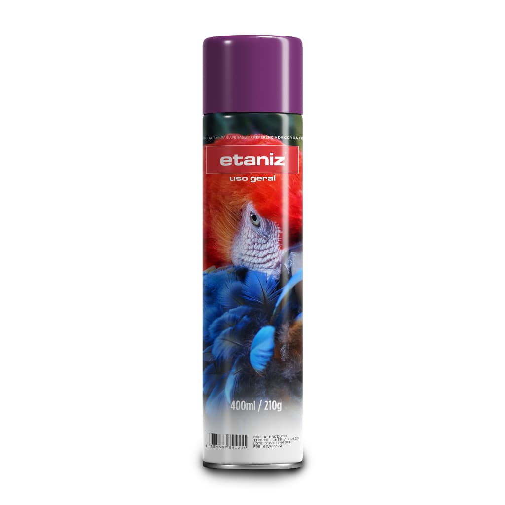 Tinta spray roxo violeta extrema fixação 400ml