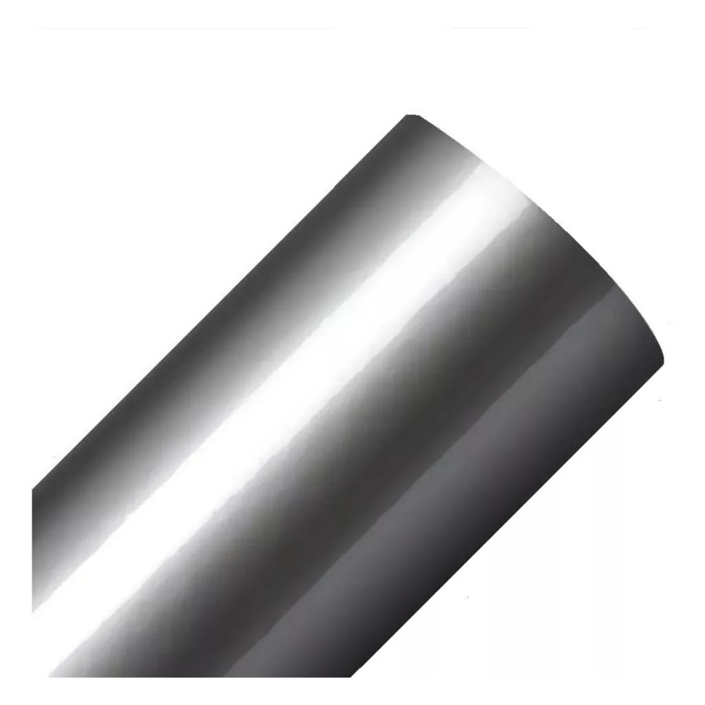 Adesivo Geladeira Prata Tipo Inox - 5m X 50cm Envelopamento de Móveis Armarios Fogão Microondas