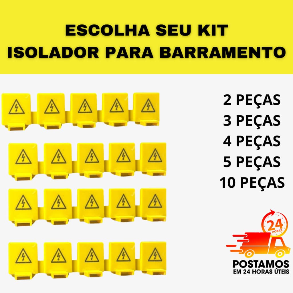 Protetor Isolador Barramento Pente  Pacote Com 2 á 10 PEÇAS- 10 PEÇAS