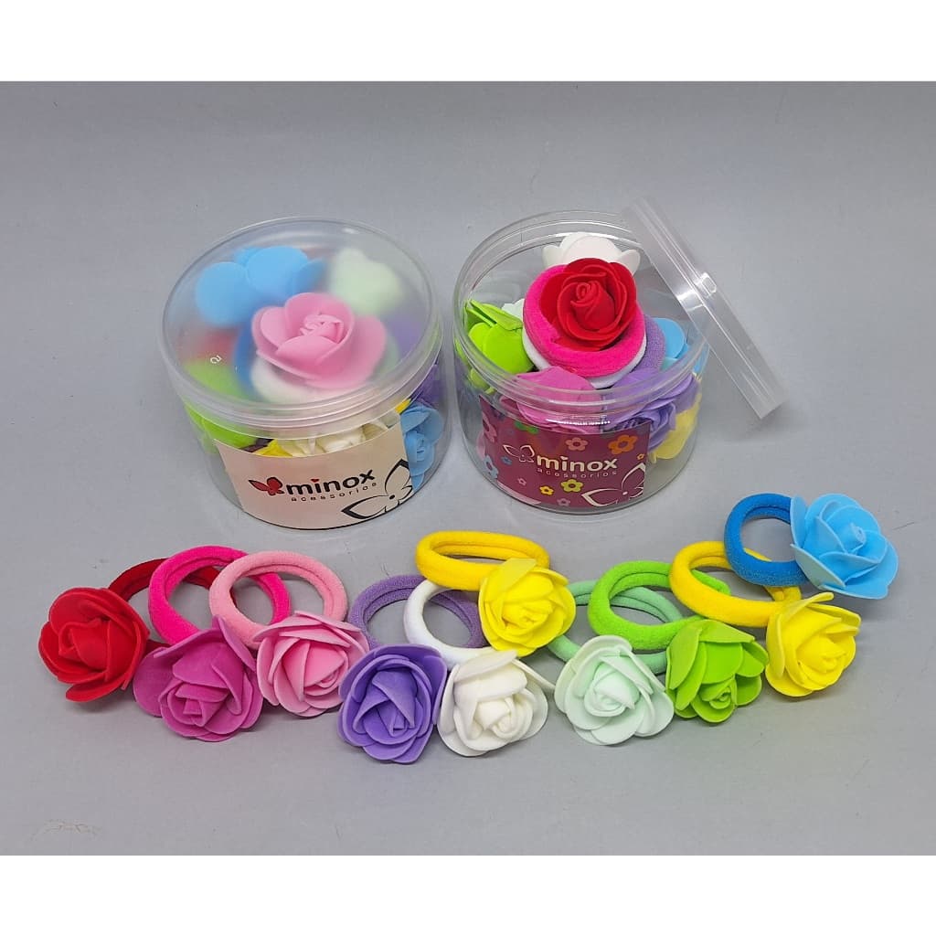 Xuxinha Meia com Rosa EVA/ Porta Guardanapo Rosa EVA c/ 20 peças