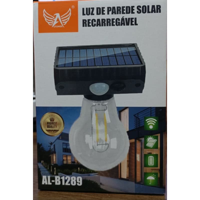 Luminária Solar De Lâmpada Luz Forte econômica