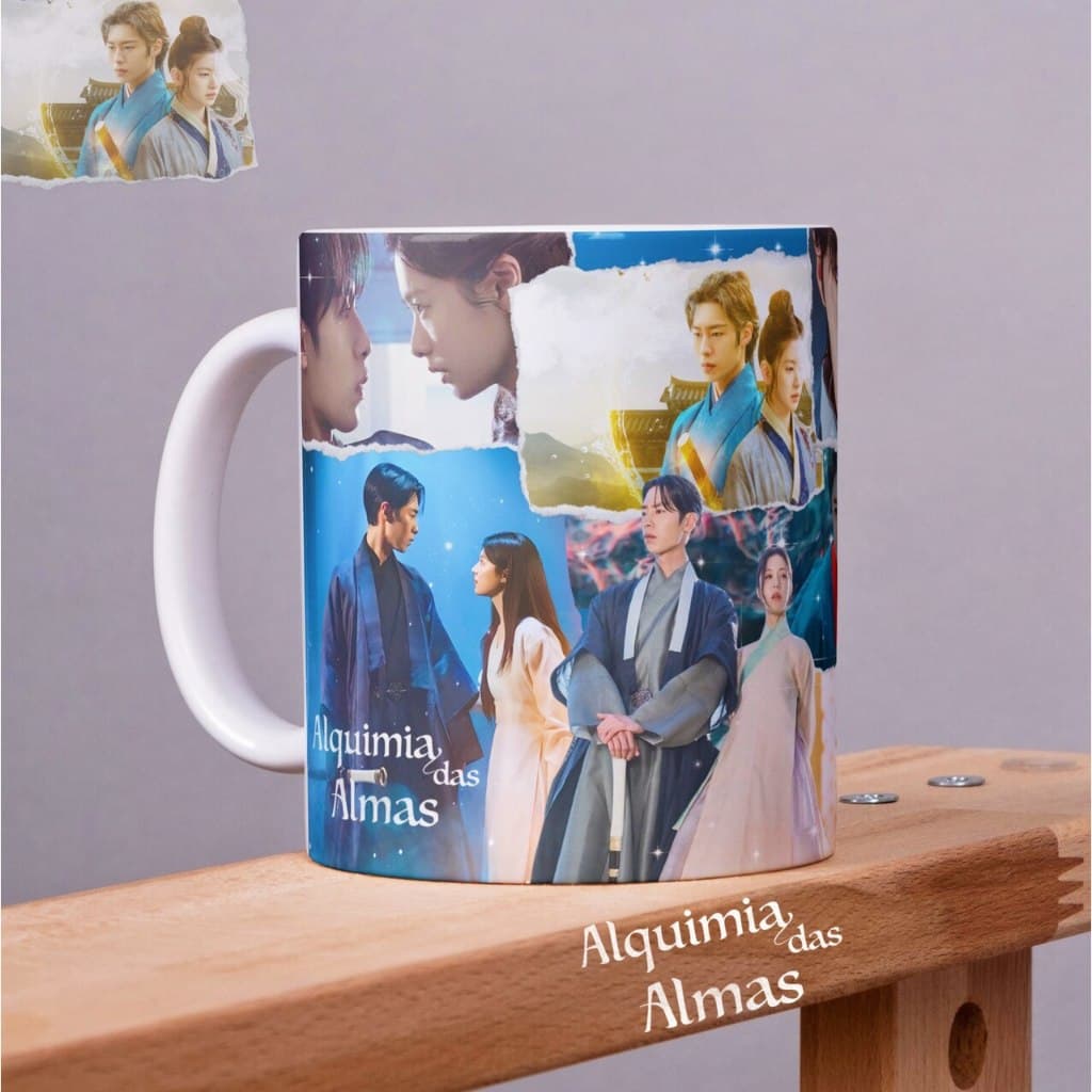 Caneca Personalizada Dorama Alquimia das Almas Xícara de Porcelana 325ml