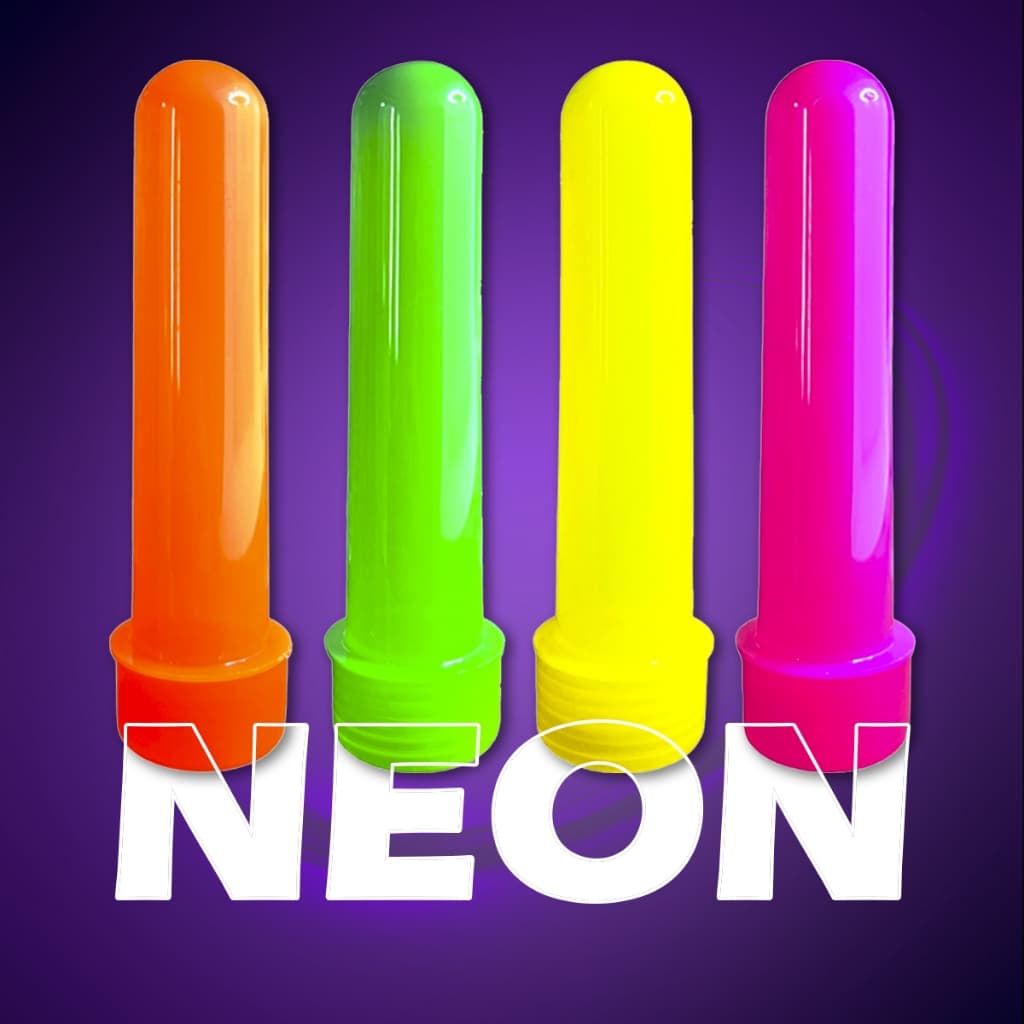 Kit 40 unidades de Tubete 13 cm Neon Para Decoração de Festa ou 10