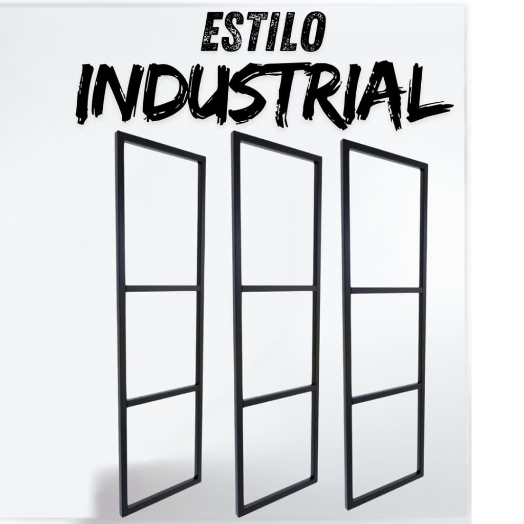 Suporte Prateleira Tripla Estilo Industrial Parede ou Teto Monaco 3 Peças 95x29cm