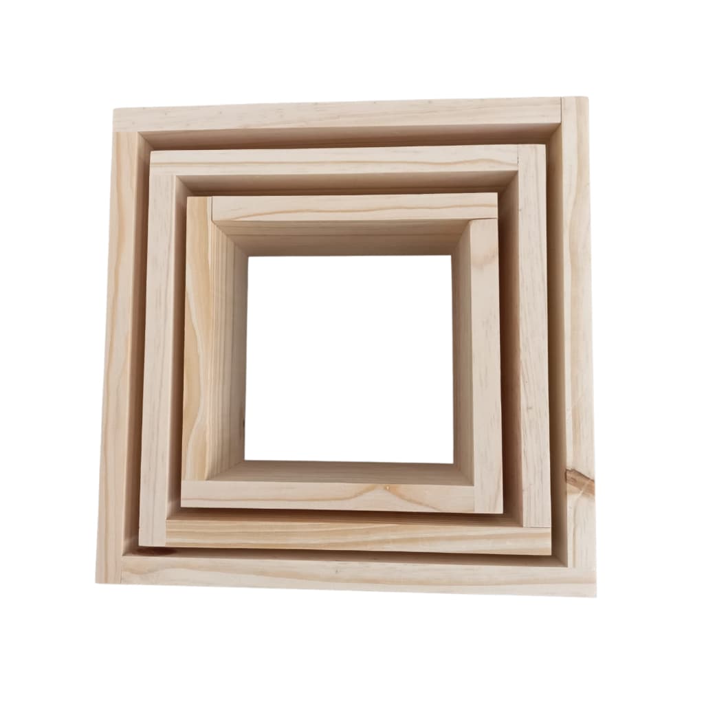 Nichos de Madeira Pinus Decorativo Para Sala/ Quarto/ Jardim/ Decoração