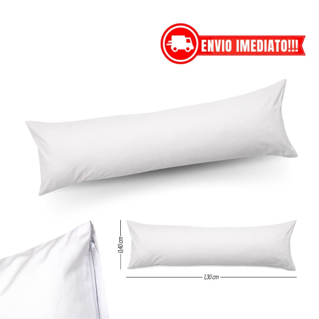 Fronha Xuxão Corpo c/ Zíper - 1,30m x 40cm | Toque de Pêssego Ultra Suave - Conforto e Praticidade!