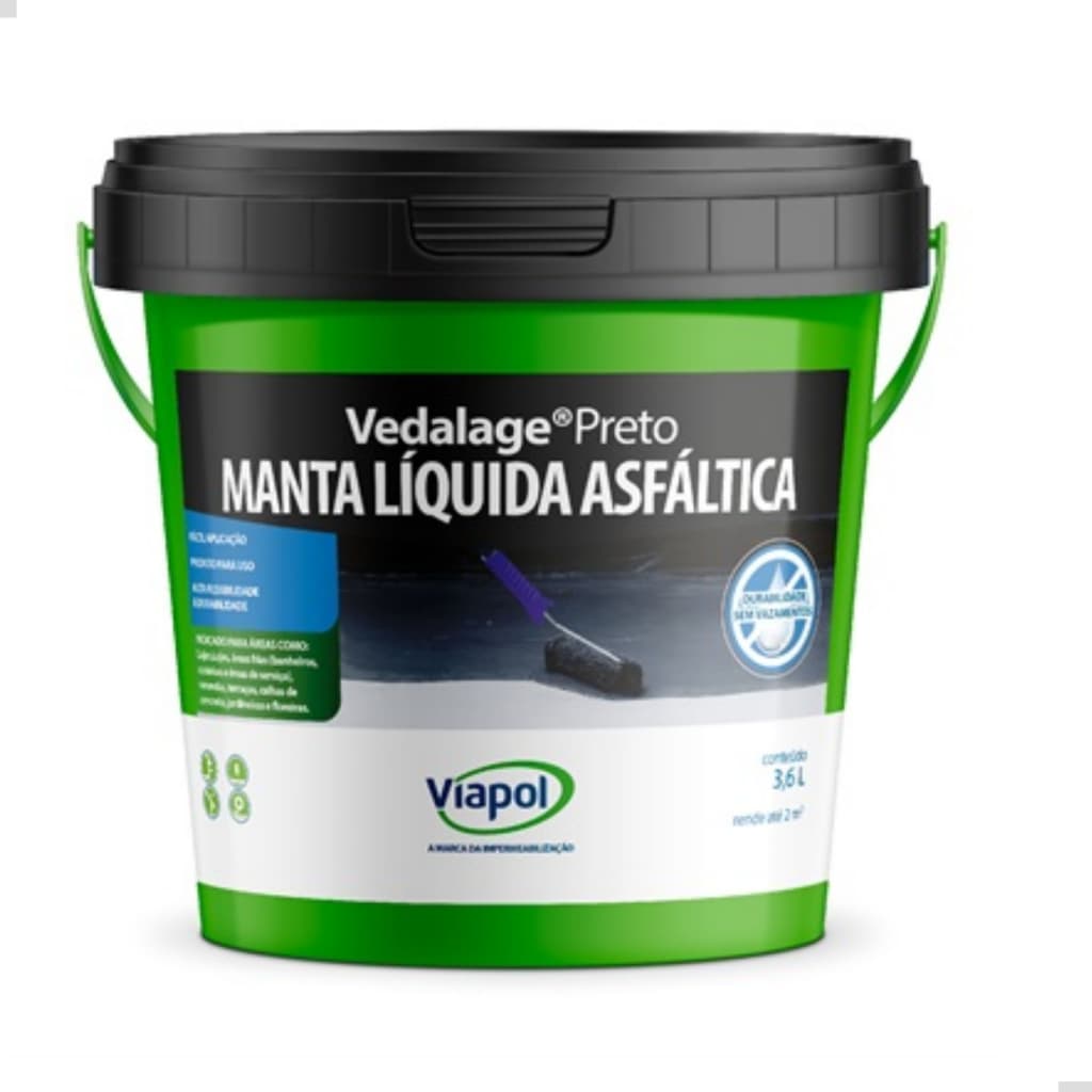 Manta Liquida Asfáltica Vedalage Preto - Viapol